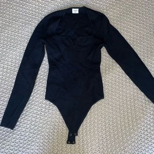 Abercrombie & Fitch black long sleeve bodysuit